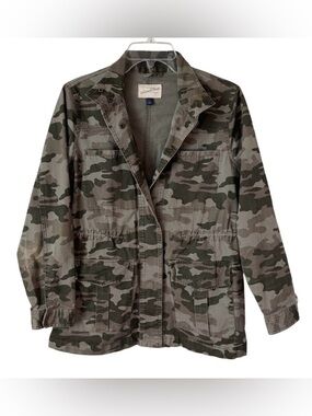 Universal‎ Thread Camo Utility Jacket Cinched Waist Button Pockets Gorpcore S